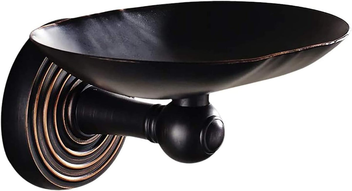 Leyden Bronze Soap Dish, Oil Rubbed Bronze Soap Holder Wall Mount Soap Basket Soap Tray Bathroom Organizer Drilling with Screws