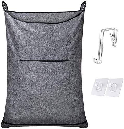 2Pcs XL Hanging Hamper, Over the Door Hamper Bag for Bathroom,Dorm, Home.