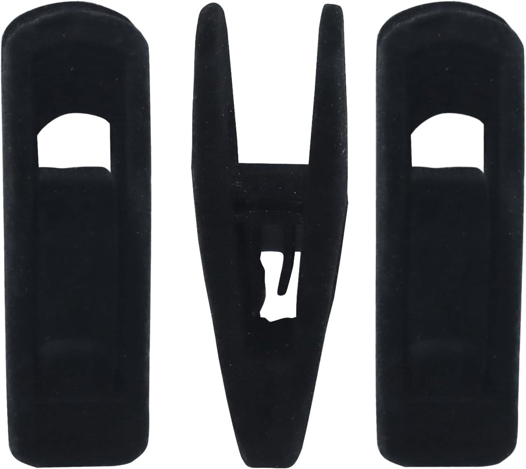 Black Velvet Hanger Clips, 30 Pack