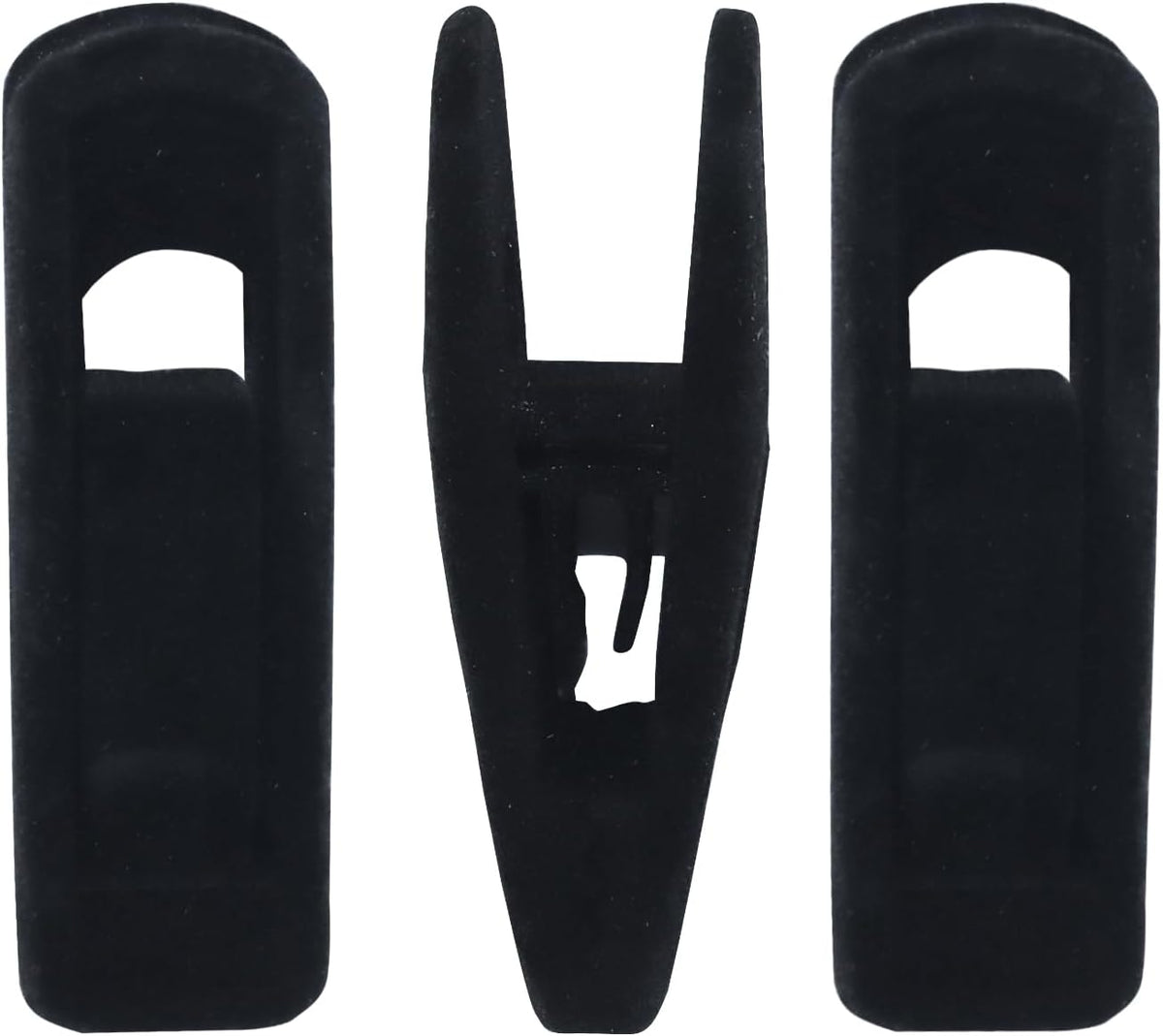 Black Velvet Hanger Clips, 30 Pack