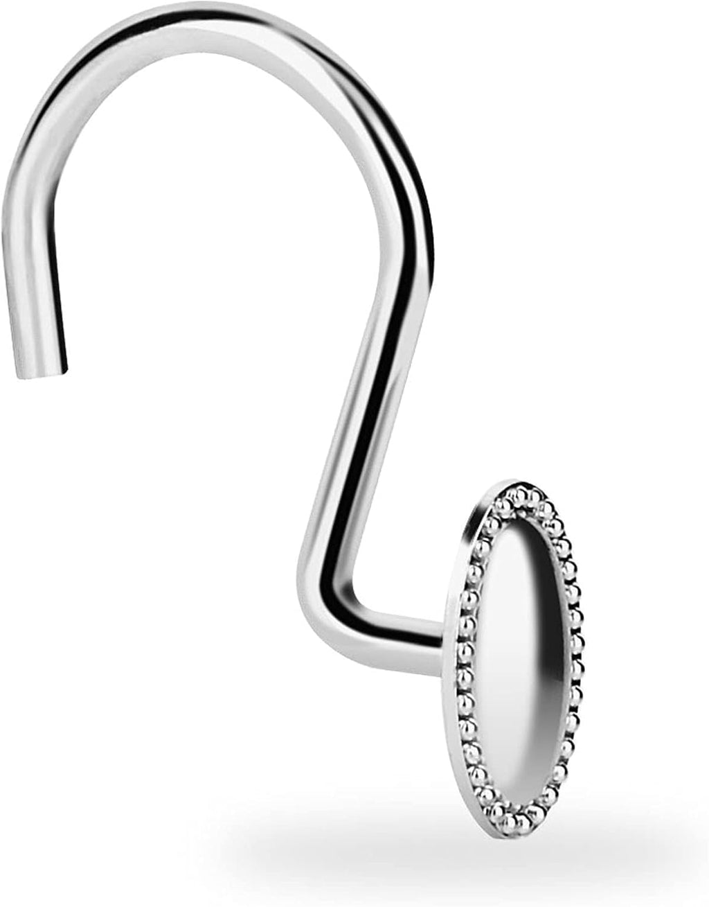 Chrome Shower Curtain Hooks, Anti-Rust Zinc Alloy Bathroom Rings
