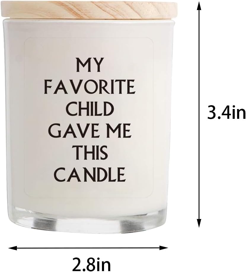 Gifts for Mom from Daughter Son - Funny Birthday & Mothers Day & Thanksgiving & Christmas Gift, Lavender Candles(5.8oz)