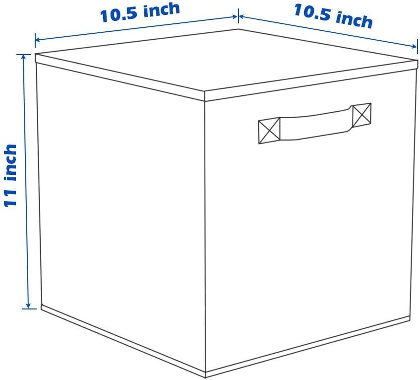 ShellKingdom Storage Bins, Foldable Fabric Storage Cubes And Cloth Organizer Drawer For Closet And Toys, 2 Pack (Fuchsia)