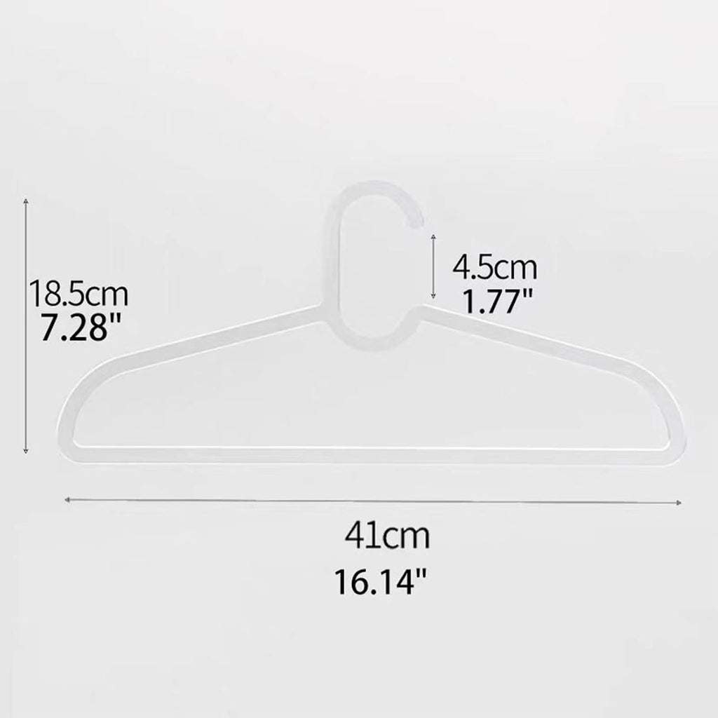 Clothes Hangers 30 Pack, 16" Heavy Duty Coat Hanger, Clear Acrylic Hangar, Non-slip Short Neck Hanger for Closet, Space Saving Slim Thin Perchas for Adult Suit, T-shirt, Jacket, Dress, Blouse Clothing
