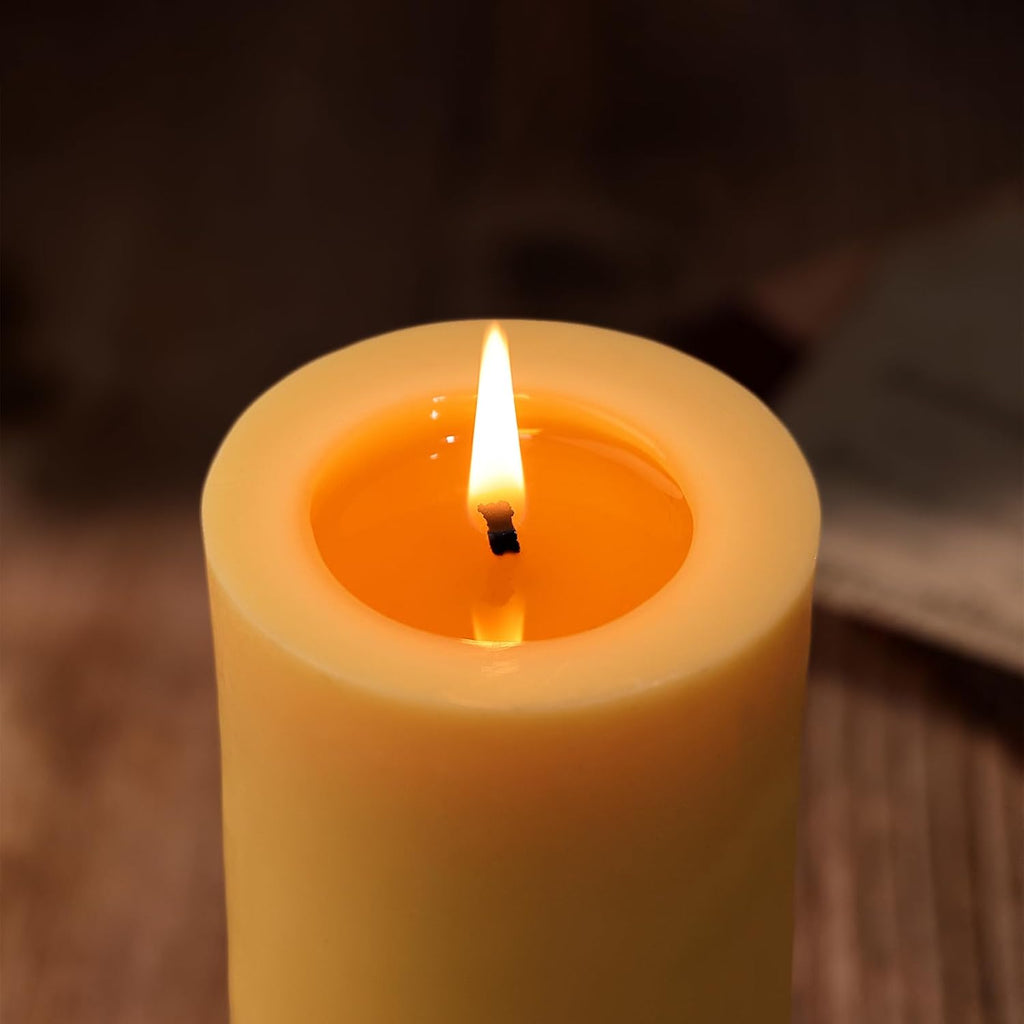 Palo Santo Beeswax Blend Pillar Candle, Up to 90 Hour