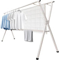 63 inches Foldable Clothes Drying Rack, Stainless Steel Indoor Outdoor Use