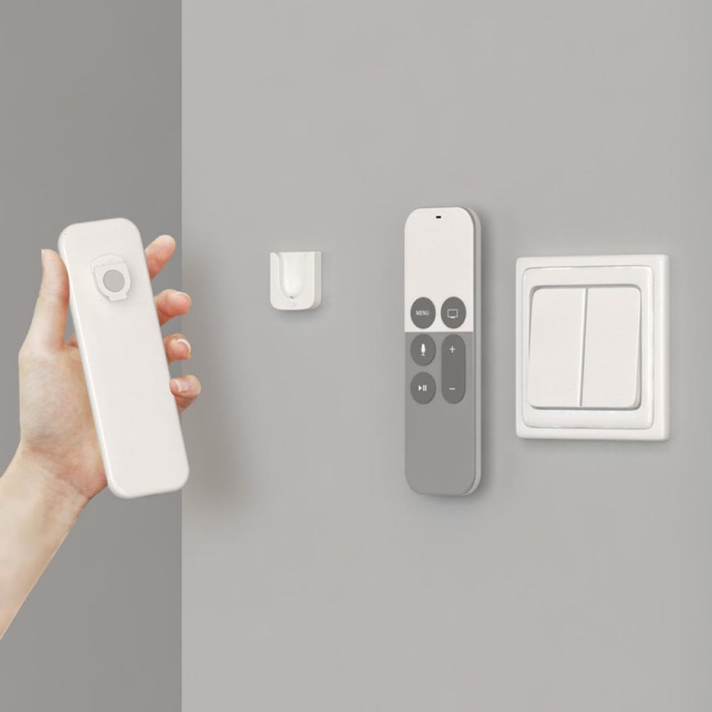 Magnetic Remote Control Bracket - Wall Mounted, Easy to Install No Drilling Required - Suitable for Home, Office & School Use (3 pcs) Black