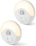 YELKO Plug-in Night Lights, Motion Activation & Dust to Dawn Sensor, 2Pack
