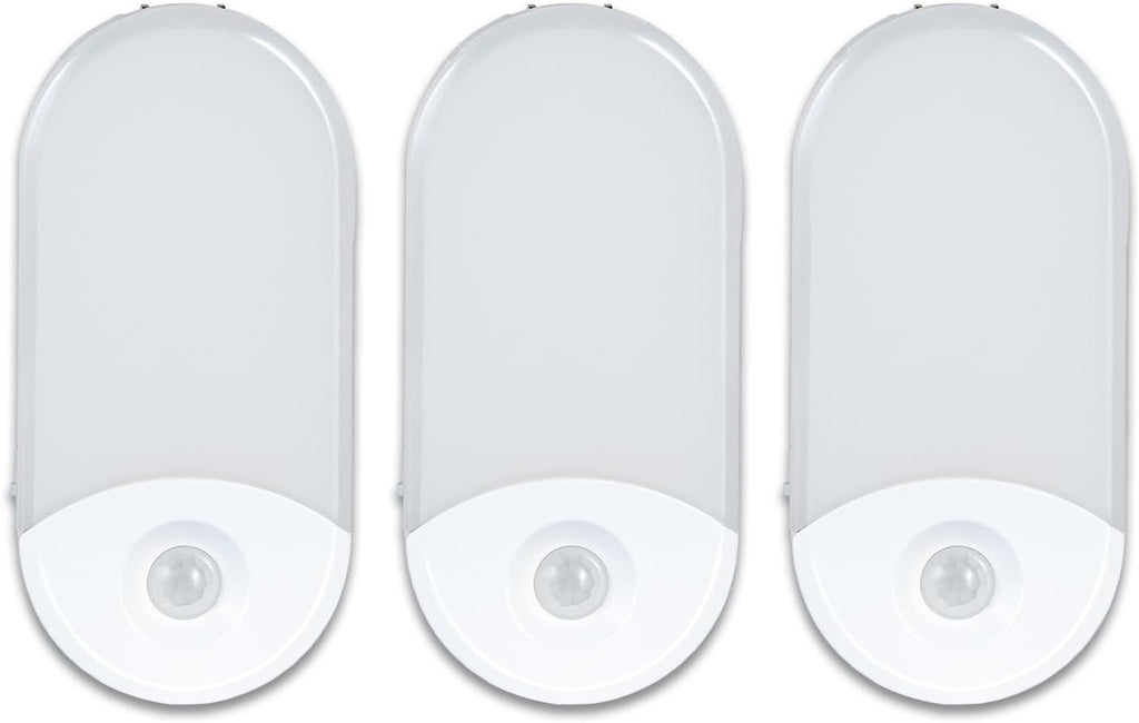 Camelion 4-in-1 Power Failure Night Light,Flashlight,Motion Sensing, 3-Pack