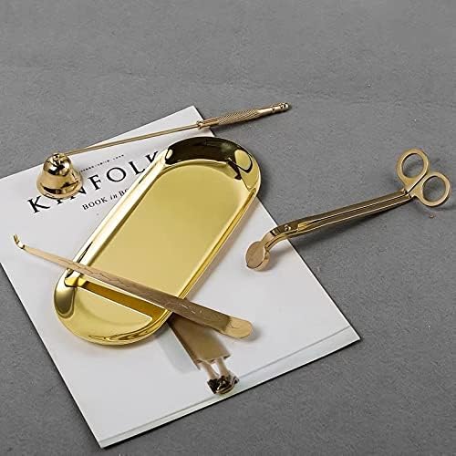 4 in 1 Candle Accessory Set, Candle Wick Trimmer Candle Cutter Gold