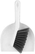 Mini Broom and Dustpan Set, Small Dust Pan and Brush Set, White