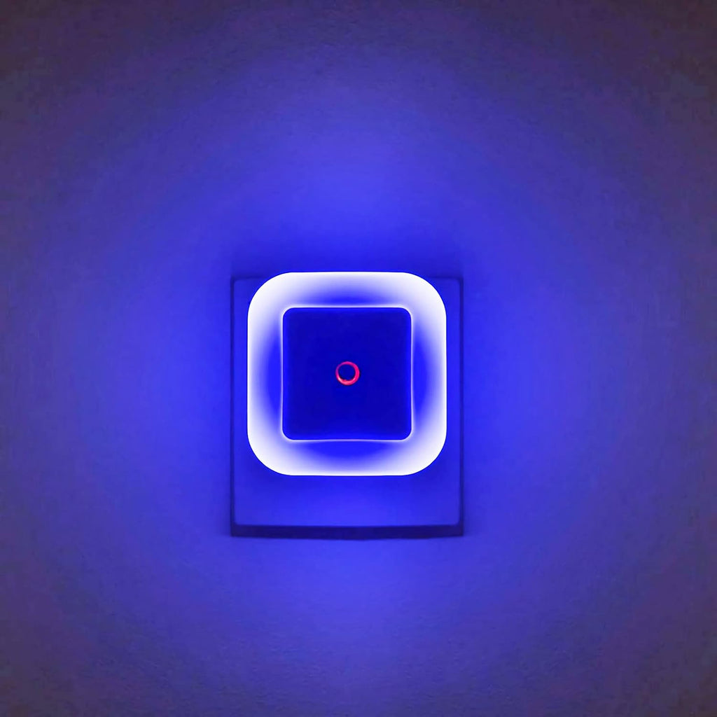 4 Pack Plug-in Bright Blue LED Night Lights with Light Sensor