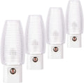 Emotionlite Plug-in Night Light Dusk to Dawn Sensor, Neutral White, 4 Pack