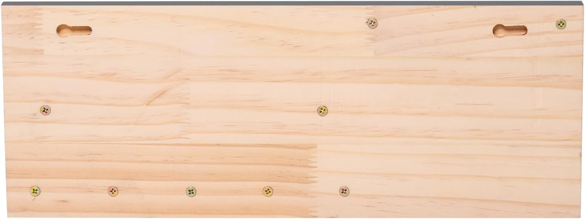 SANY DAYO HOME Real Wood Key Holder Rack Wall Mount 16 x 6 inches Black Entryway Shelf with 5 Gold Hooks, Metal Sunglass Bar, and Floating Board for Keychain, Purse