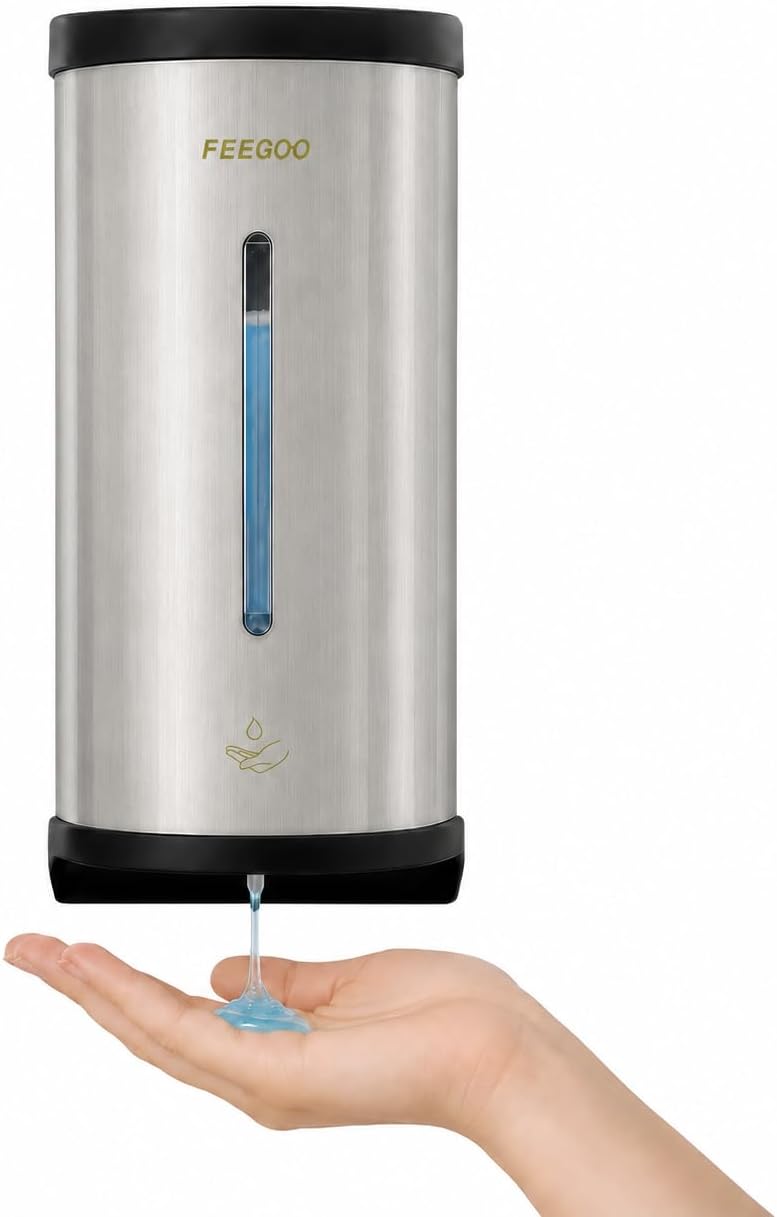 FG2000 Automatic Wall Soap Dispenser, 27 fl oz, Stainless Steel