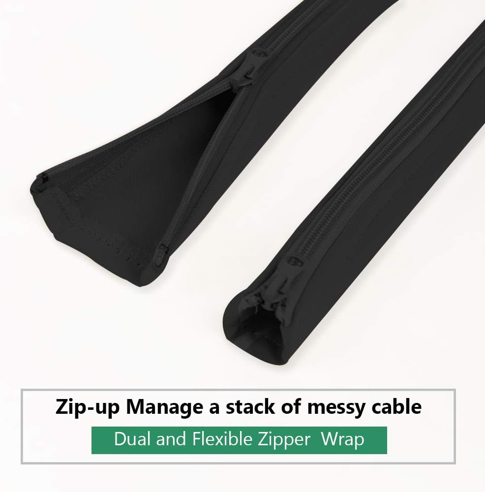 StangH Cable Management Sleeves for Wires 19 Inch, 4 Pieces -Black