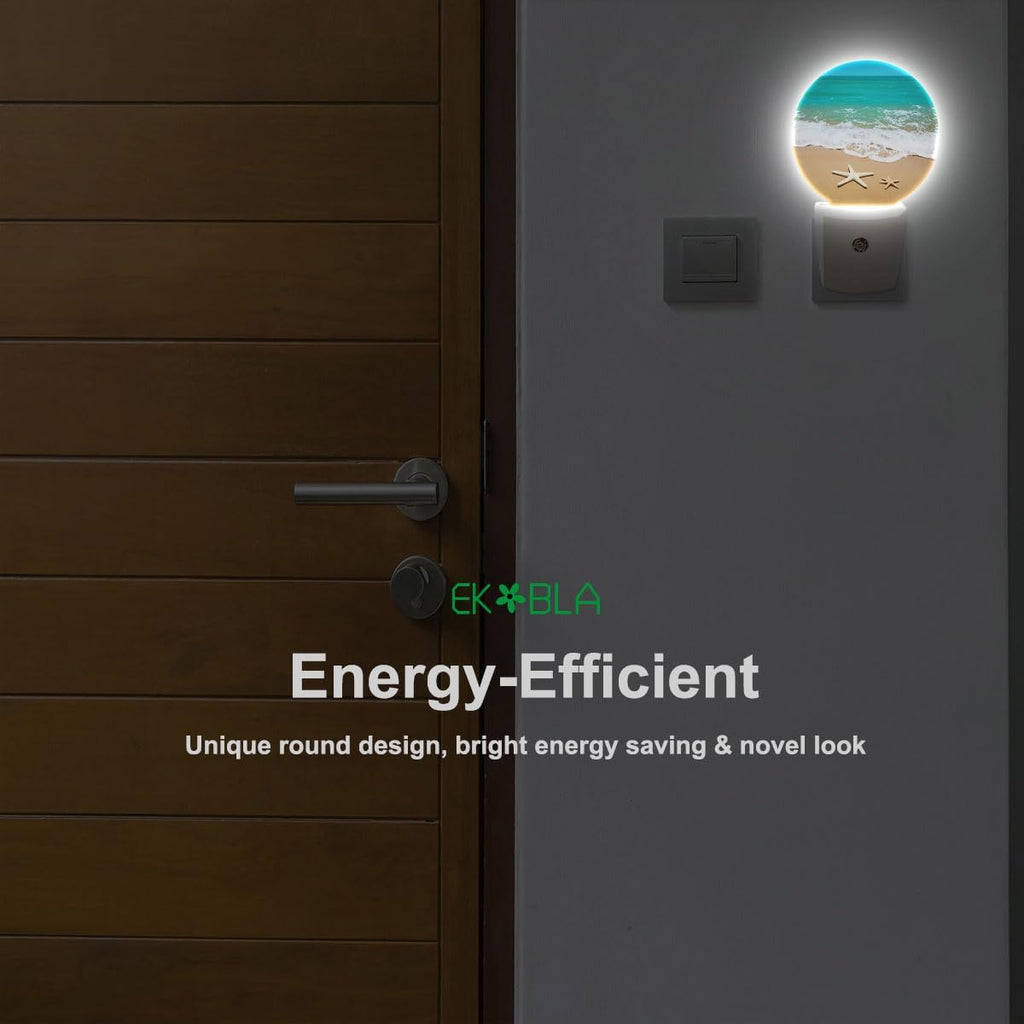EKOBLA Ocean Night Light, Plug in Nightlight with Dusk to Dawn Sensor