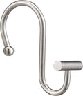 Gracelife Shower Curtain Hooks,Set of 12 Rust Resistant Metal Shower Curtain Rings for Bathroom,T-Bar Decorative Hooks Hangers for Shower Rod (Nickel)