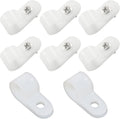 60 Pcs White R-Type Cable Clamp, 1/2 Inch
