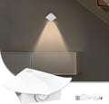 Rechargeable Motion Sensor Night Light, 3200K Magnetic Battery Stick-On LED Light with On/Off/Auto Mode, Portable Cordless Light for Closet, Bedroom, Hallway, Stairs, Cabinet, White (1 Pack)