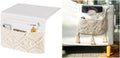 Mkono Macrame Bedside Caddy Storage Organizer Boho Remote Control Tablet Magazine Holder for Home Bedroom Living Room College Dorm Bed, Set of 2