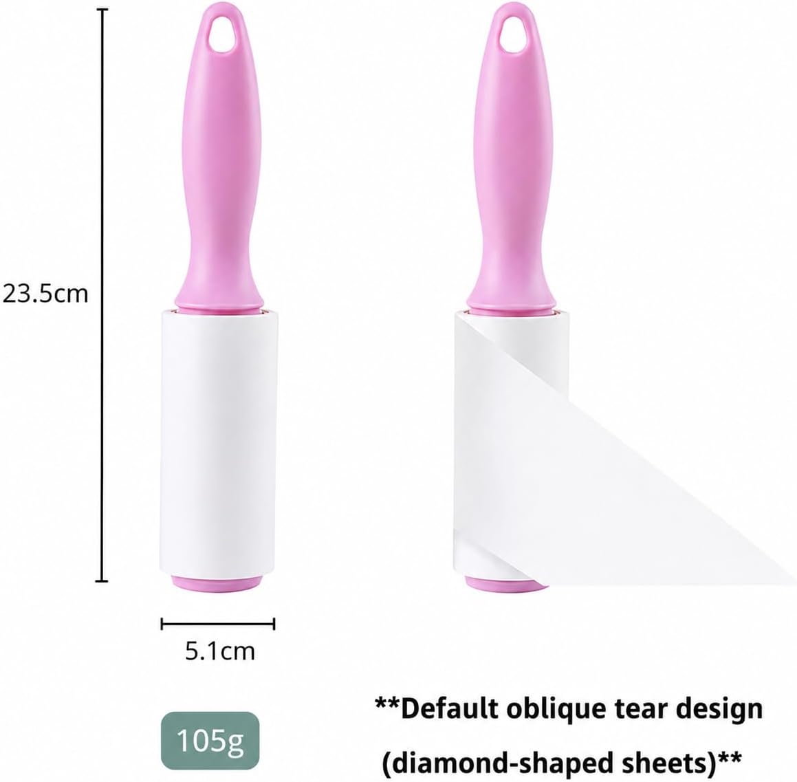 Lint Roller for Pet Hair & Dust Removal – Sticky Portable Lint Remover with 270 Sheets – Reusable Handle for Clothes, Sofa, Furniture, Car & Pet Hair Cleaning – 3 Pack (Black & Pink Combo)
