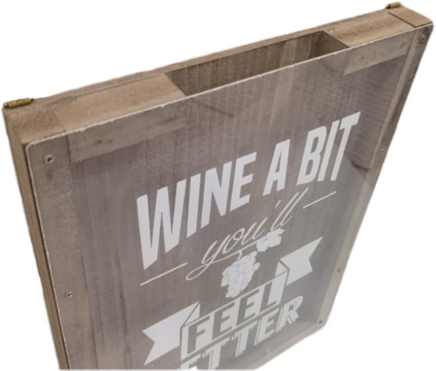 Wine Cork Holder Decor Gifts Shadow Box Wine Sign for Wine Lovers Accessories Display Storage Decorative Container