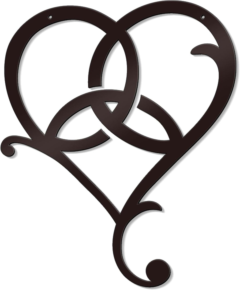 Bnesi Infinity Heart Metal Wall Art Love Signs for Home Decor Black Wall Decor Above Bed Wall Decor Minimalist Wall Art for Living Room Bedroom Bathroom Kitchen (Style L)