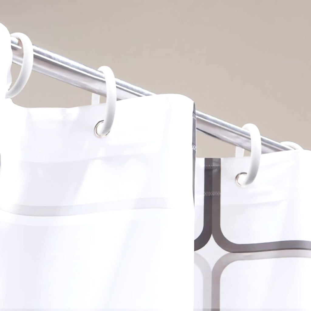 Kutesna 24PCS Shower Curtain Hooks,White Shower Curtain Rings
