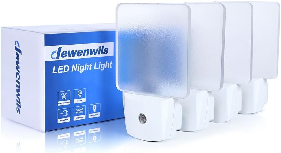 DEWENWILS Night Lights Plug into Wall, Plug in LED Night Lights 4 Pack