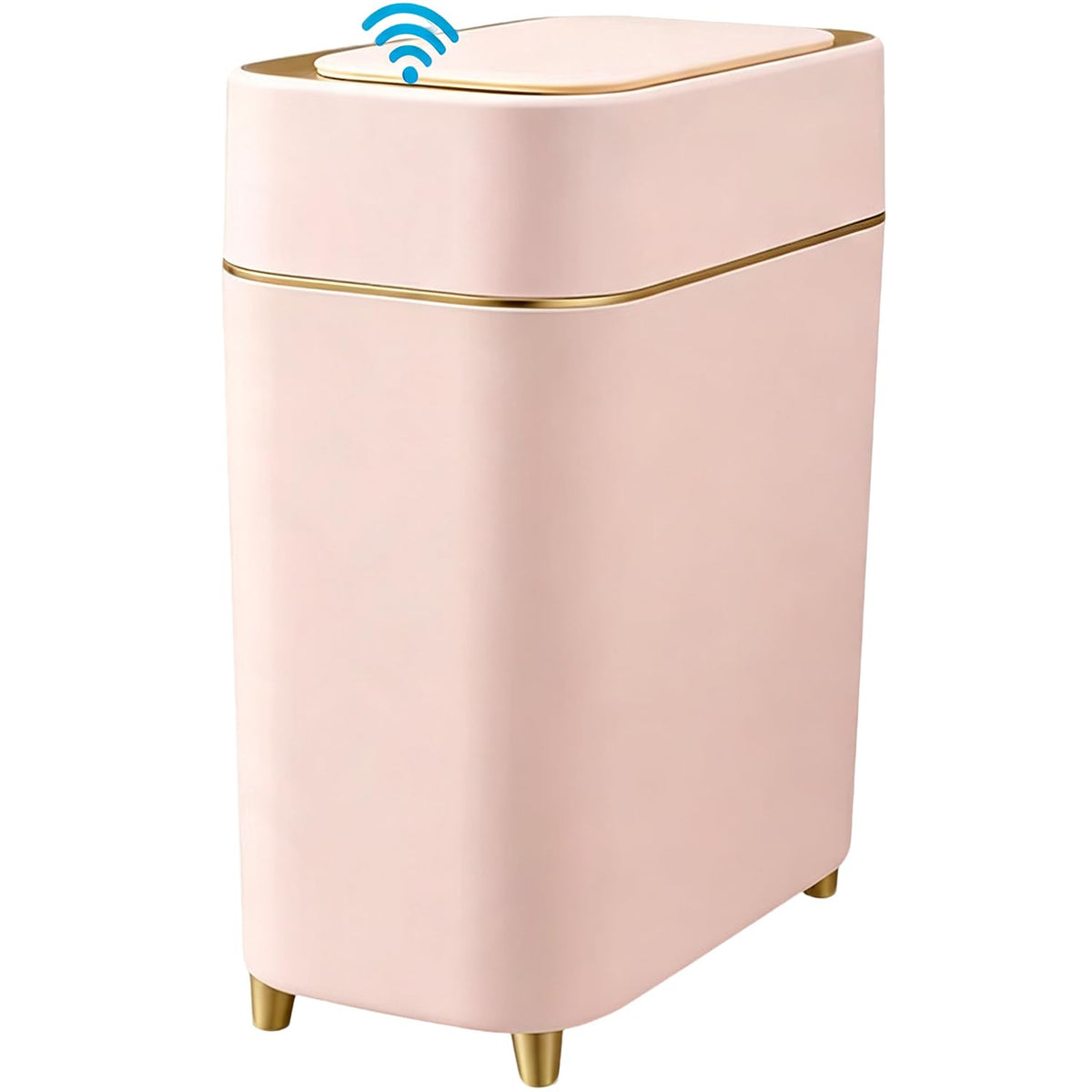 Yatmung Motion Sensor Bathroom Trash Can with Lid - Automatic Trash Can