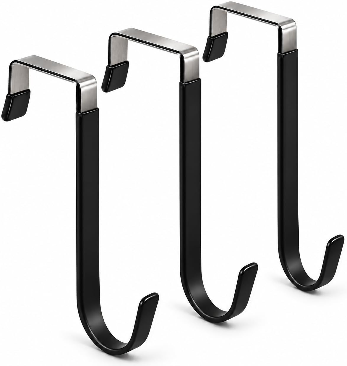 Over Door Hooks 3PCS, Heavy Duty 40LB, Fits 2.1 Inch Thick Doors