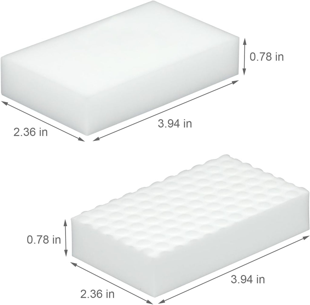 20Pcs Melamine Foam Sponge, 2X Density Magic Cleaning Eraser, Durable Multi-Surface Scrubber for Kitchen, Bathroom, Wall, Shoe, Car, Sink & Floor Household Cleaning Essentials (20 Pcs-2X Density)