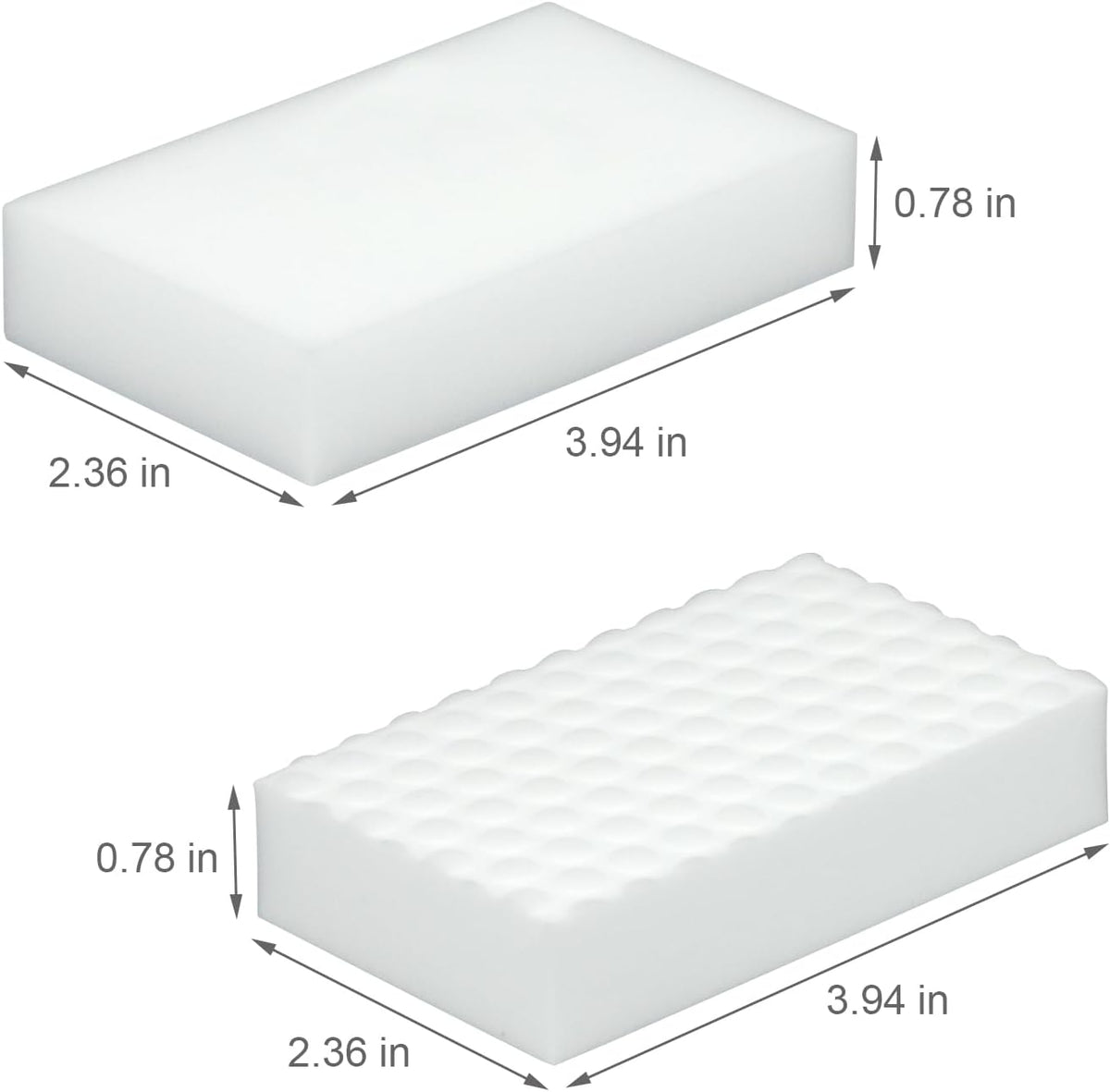 20Pcs Melamine Foam Sponge, 2X Density Magic Cleaning Eraser, Durable Multi-Surface Scrubber for Kitchen, Bathroom, Wall, Shoe, Car, Sink & Floor Household Cleaning Essentials (20 Pcs-2X Density)