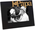 Isaac Jacobs 4x6 Black Wood Sentiments I Love Papa Photo Frame