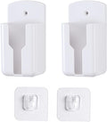 2pack Remote Control Holder,Self-Adhesive Wall Mount Phone Holder,Air Conditioner TV Remote Control Bracket,Wall-Mounted Mini Storage Box (1.96inch)
