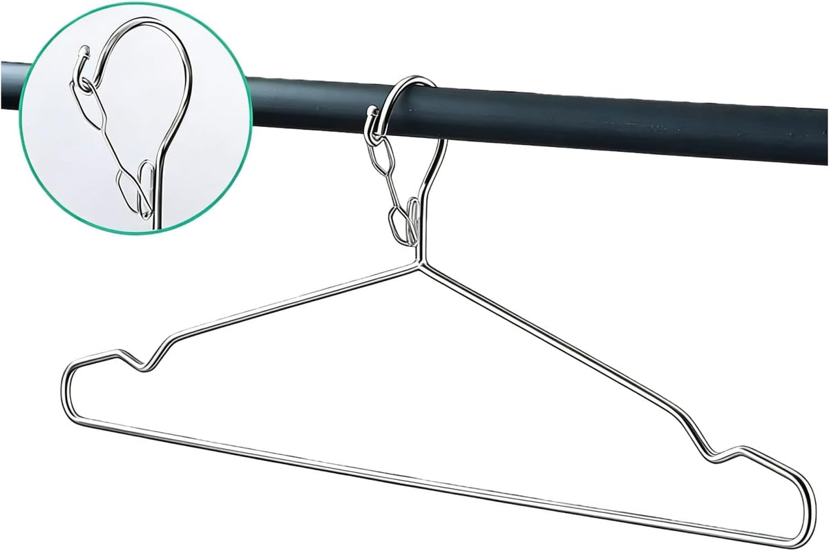 4mm Lockable Coat Hangers Heavy Duty Windproof Clothes Hanger