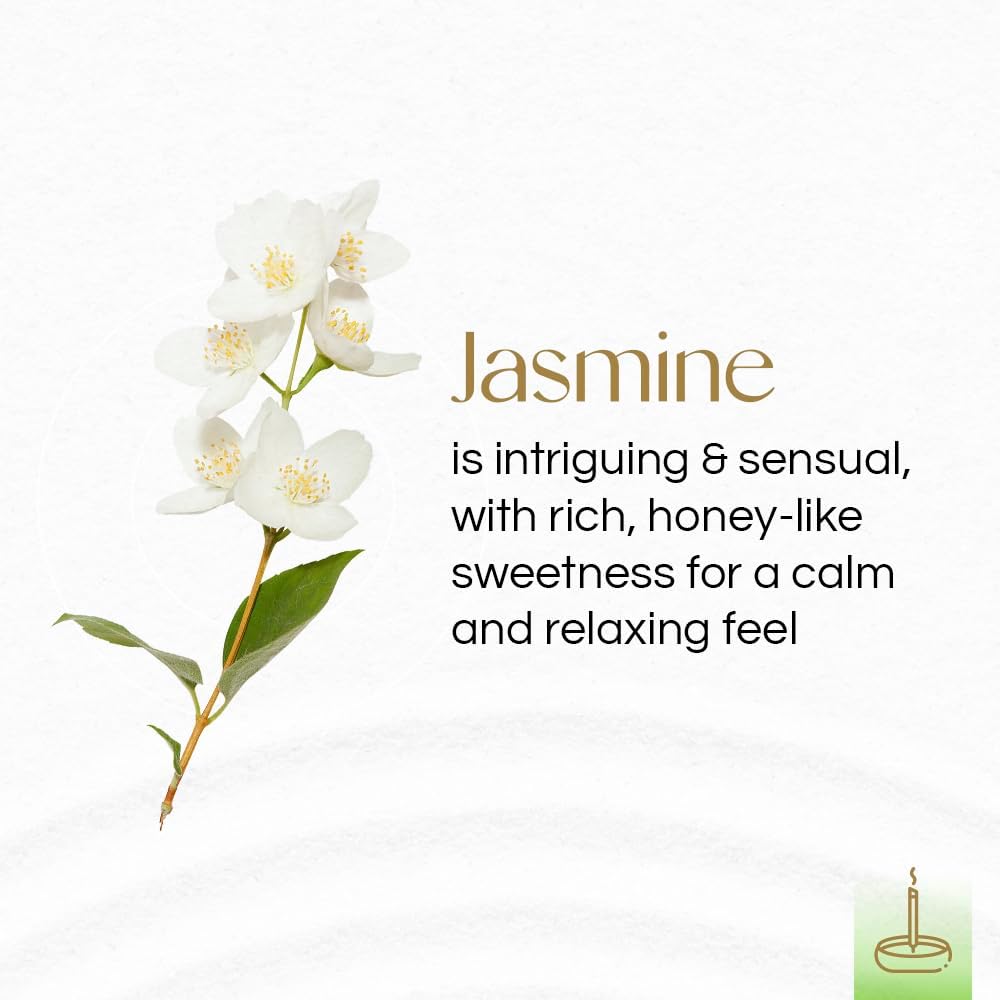 Gonesh - Extra Rich Scented Incense Sticks - Non-Toxic 10” Slow Burn Aromatic Sticks - Jasmine - 100 Pack
