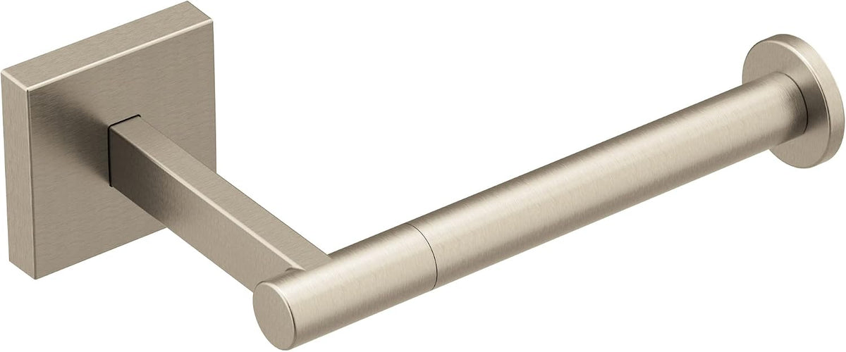 Moen Triva Brushed Nickel Single-Post Toilet Paper Holder, BP1808BN