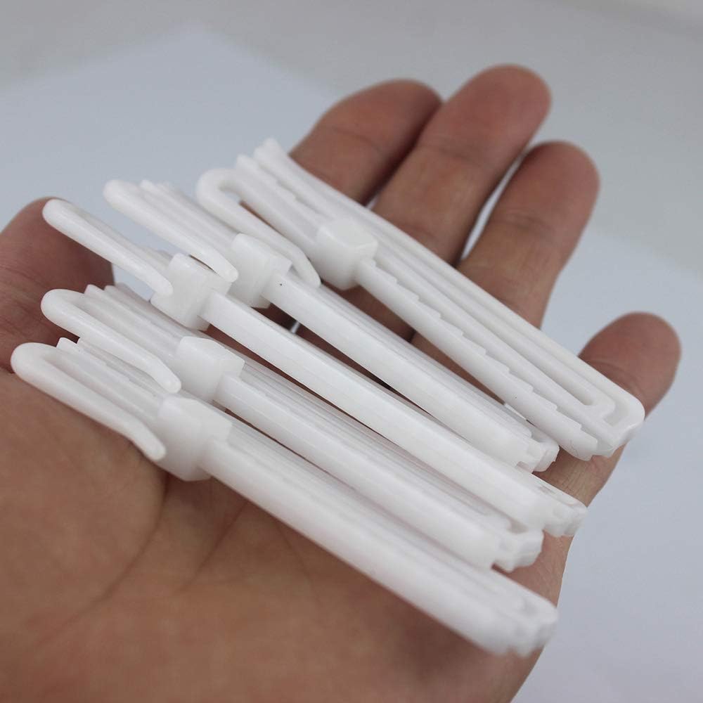 Adjustable Pinch Pleat Curtain Clip Hooks, 30 Pack Drapes Hooks