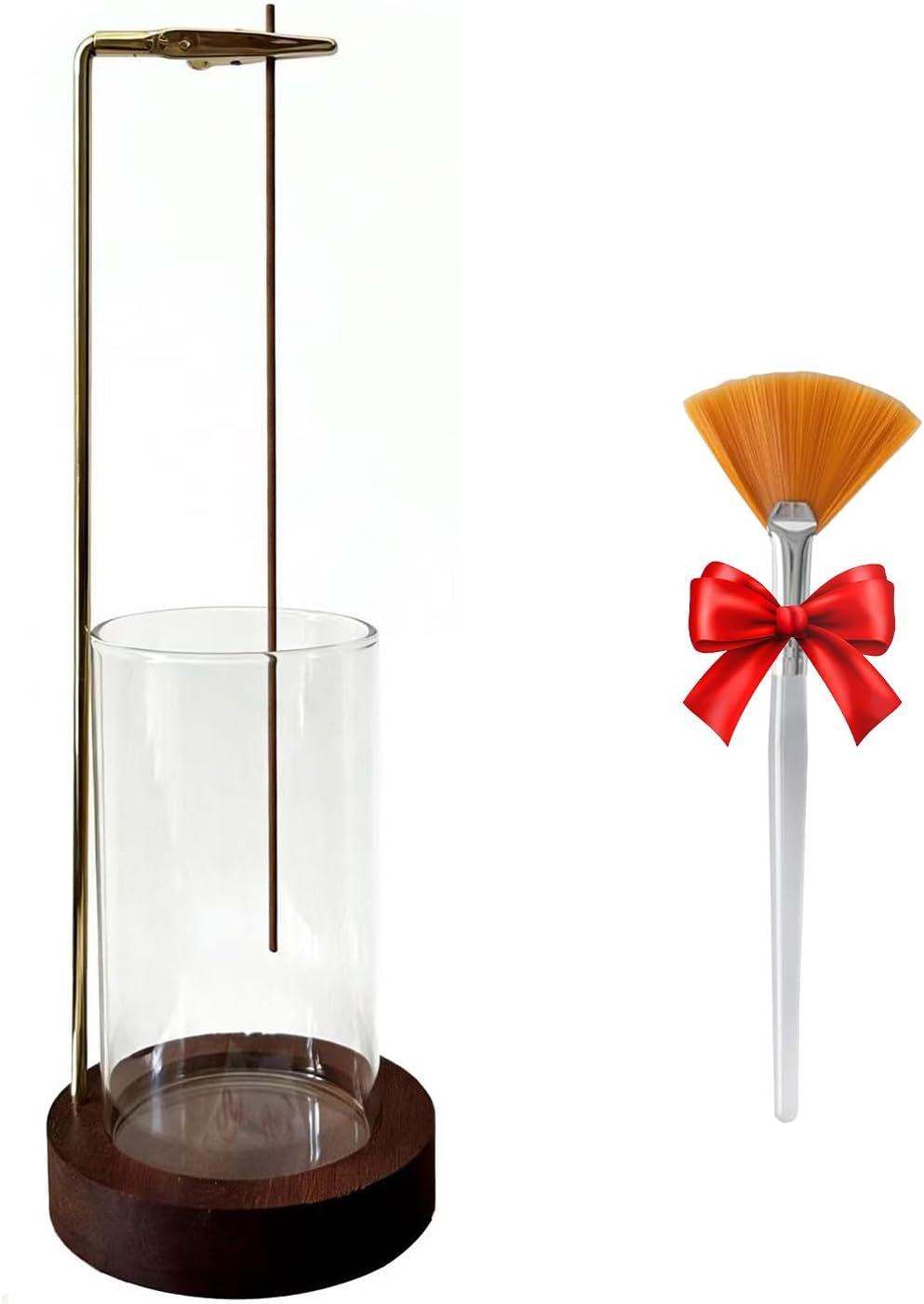 Clear Incense Burner Holder for Sticks with Ash Catcher,Glass