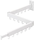 ZdwCyl Clothes Drying Rack,Laundry Space Saver Wall Mounted,Retractable,Collapsible(Tri-Fold), White Color Rack Clothing
