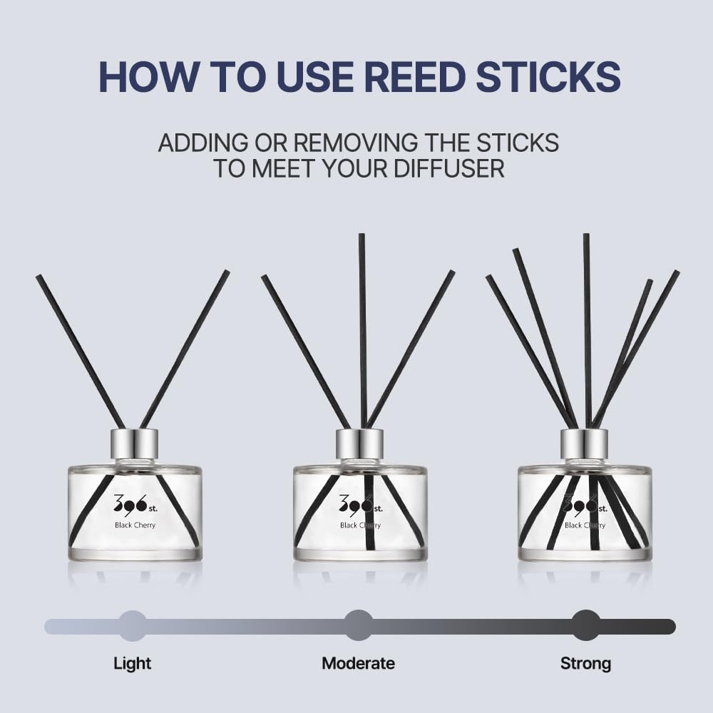 396 st. Reed Diffuser, Baby Powder, 200ml(6.7oz) / Reed Diffuser Sets, Home Fragrance, Scented Oils, Home & Bathroom Décor (Pack of 2)