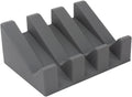 Silicone Soap Dish, Bar Soap Holder for Shower Bathroom, Kitchen, Bathtub, Self Draining Waterfall Drying Tray Keep Soap Bars Dry Clean & Easy Cleaning (Grey)