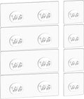 Shower Caddy Adhesive Replacement Hook, 8Pcs Heavy-Duty No Drilling Adhesive Stickers for Shower Caddy Shelves Basket Bathroom Organizer Hanging Hook, Wall Mount Sticker Strips Pads
