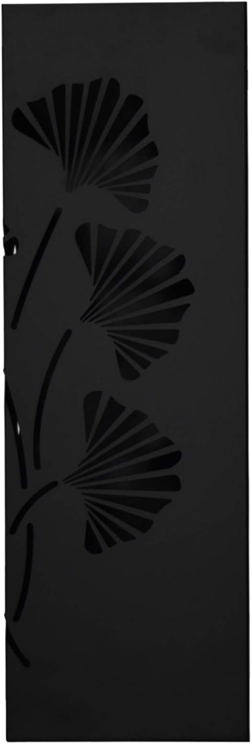Mango Steam Black Tall 21.75" Japanese Ginkgo Leaf Umbrella/Cane/Walking Stick Holder, Stand, Rack Organizer
