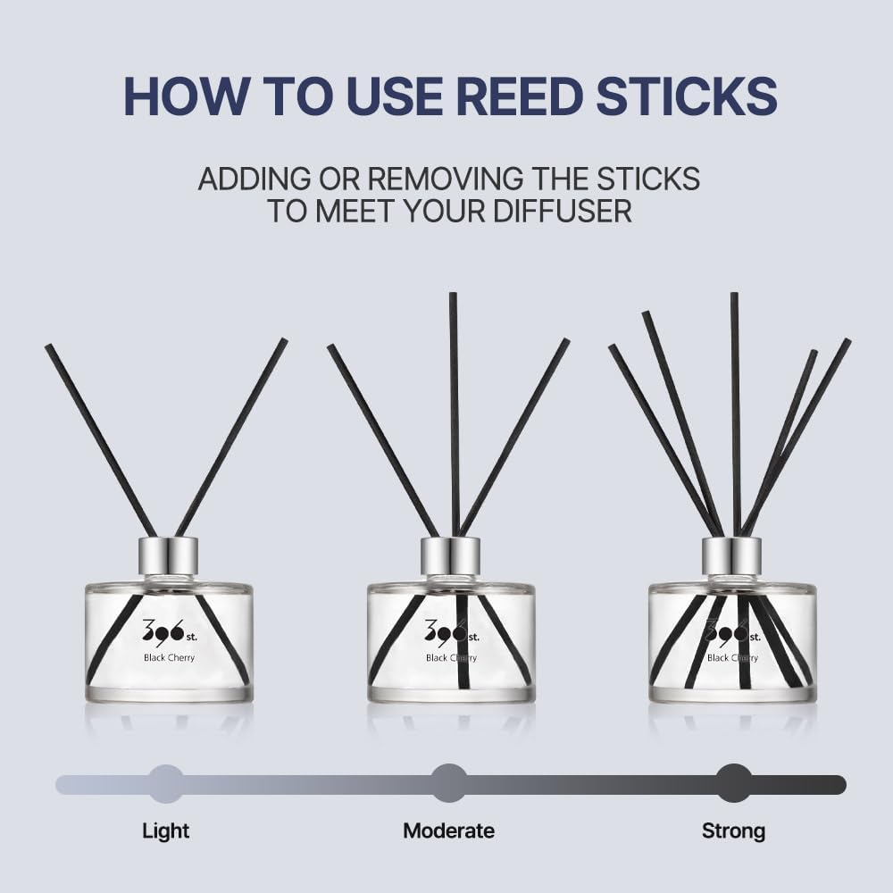 396 st. Reed Diffuser, White Musk, 200ml(6.7oz) / Reed Diffuser Sets, Home Fragrance, Scented Oils, Home & Bathroom Décor (Pack of 2)