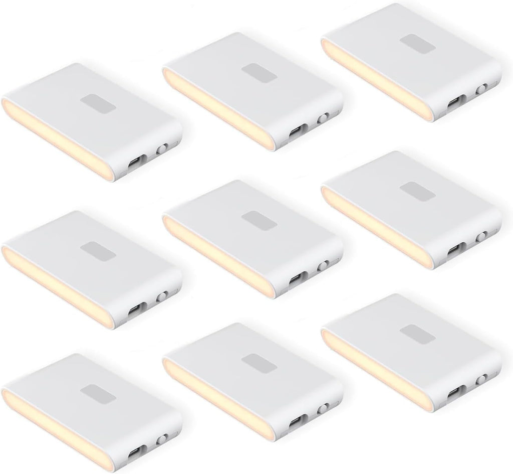 Wyze Lifestyle Rechargeable Motion Sensor Night Lights, 9 Pack