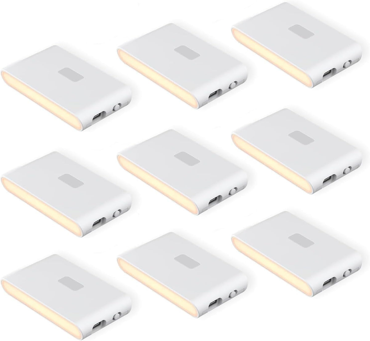 Wyze Lifestyle Rechargeable Motion Sensor Night Lights, 9 Pack