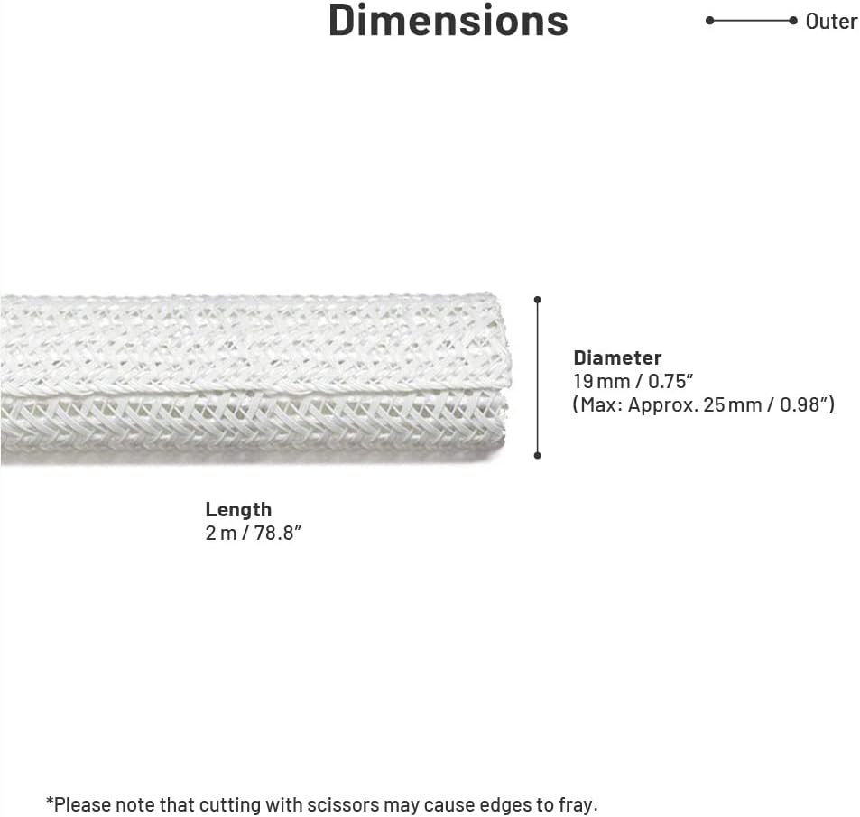 WALL Cord Cover, 6.56ft Cable Hider for TV,Monitor, Cable Management, White